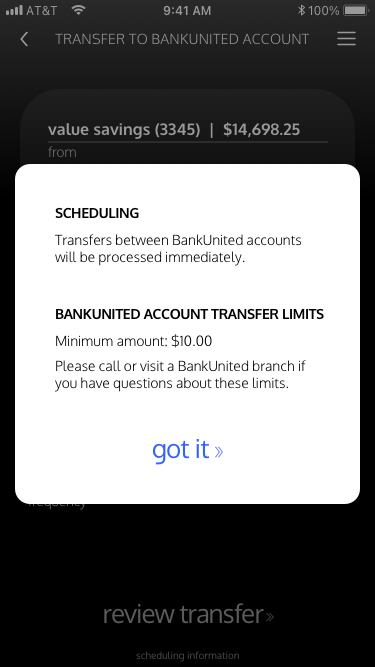 Transfer scheduling and minimum-limit explanation